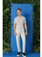Slim Fit Düğmeli Yaka Desenli Kısa Kol Pamuk Gri Gömlek G 1503 4