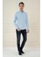 G 1583 Slim Fit Mavi Klasik Gömlek 1