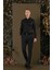 Gk 706 Slim Fit Siyah Klasik Gömlek 2