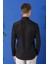Slim Fit Düğmeli Yaka Pamuklu Klasik Siyah Gömlek Gk 714 5