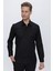 Gk 665 Slim Fit Siyah Klasik Gömlek 3