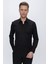 Gk 665 Slim Fit Siyah Klasik Gömlek 4