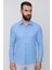 Slim Fit Pamuk Saten Klasik Mavi Gömlek Gk 624 6