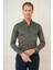 Slim Fit Düğmeli Yaka Esnek Pamuk Klasik Haki Gömlek Gk 727 2