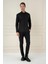 Gk 747 Slim Fit Siyah Klasik Gömlek 1