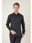 Gk 747 Slim Fit Siyah Klasik Gömlek 2
