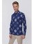 G 1515 Slim Fit Lacivert Spor Gömlek 4
