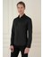 G 1580 Slim Fit Siyah Klasik Gömlek 4