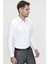 Slim Fit Pamuk Saten Klasik Beyaz Gömlek Gk 624 3
