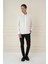 Slim Fit %100 Modal Uzun Kol Klasik Beyaz Gömlek Gk 743 1
