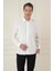 Slim Fit %100 Modal Uzun Kol Klasik Beyaz Gömlek Gk 743 3