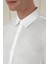 Slim Fit %100 Modal Uzun Kol Klasik Beyaz Gömlek Gk 743 4