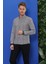 G 1548 Slim Fit Beyaz-Siyah Klasik Gömlek 1