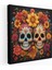 Güneybatı Kanvas Tablo - Dia De Los Muertos Şeker Kafatasları Duvar Sanatı - Güneybatı Canlı Şeker Kafatasları Kanvas Tablo 1