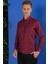 Gk 685 Slim Fit Bordo Klasik Gömlek 4