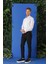 Slim Fit Duble Manşet %100 Pamuk Klasik Beyaz Gömlek Gk 682 5
