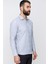 Slim Fit Pamuk Saten Klasik Gri Gömlek Gk 604 3