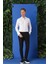 Slim Fit Duble Manşet %100 Pamuk Klasik Beyaz Gömlek Gk 682 4