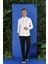 Gk 671 Slim Fit Beyaz Klasik Gömlek 1