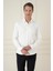 G 1580 Slim Fit Ekru Klasik Gömlek 2