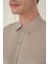 Slim Fit %100 Modal Uzun Kol Klasik Bej Gömlek Gk 743 4