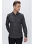 Gk 662 Slim Fit Siyah Klasik Gömlek 3