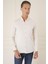 Slim Fit Düğmeli Yaka Esnek Pamuk Klasik Bej Gömlek Gk 727 2