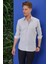 G 1532 Slim Fit Mavi Klasik Gömlek 3