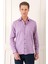 Comfort Fit Balıksırtı Dokuma %100 Pamuk Klasik Mor Gömlek Gk 722 1