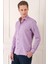 Comfort Fit Balıksırtı Dokuma %100 Pamuk Klasik Mor Gömlek Gk 722 3