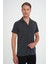Slim Fit Apaş Yaka Modal Karışımlı Kısa Kol Indigo Gömlek G 1590 2