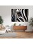Gerçekçi Zebra Kanvas Tablo - Yağlı Boya Duvar Sanatı - Zebra Gerçekçi Işık ve Gölge Oyunu Kanvas 2