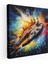 Star Wars Duvar Sanatı - Splash Art Millenium Falcon Kanvas Tablo - Ev Dekorasyonu Splash Art Boyama 1