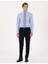 Erkek Mavi Regular Fit Uzun Kollu Basic Gömlek 50316742-VR036 5