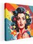 Dinamik Süper Kadın Pop Art Kanvas Tablo 1