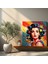 Dinamik Süper Kadın Pop Art Kanvas Tablo 2