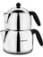 Orbit Maxi 2 lt Çaydanlık Seti - 18/10 Cr-Ni Paslanmaz Çelik, İndüksiyon Tabanlı, Ergonomik Saplı 2
