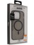 iPhone 15 Pro Max Frost Standlı Magsafe Kapak - Siyah - ASOY3970-5446 5