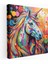 Unicorn Kanvas Tablo - Canlı Pop Sanat Duvar Dekoru - Unicorn Duvar Dekorasyonu Pop Sanat Esintili Tablo Baskı 1