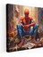 Spiderman Kanvas Tablo - Popüler Kültür Karışımı Duvar Sanatı - Yaratıcı Dokunuşlu Spiderman Sanat Eseri 1