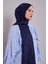 Lacivert Geometrik Desen Grazia Şal 1