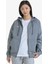 Rival Fleece FZ Hood Erkek Gri Sweatshirt.025 12