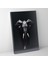 Origami Fil Duvar Sanatı - Siyah Beyaz Güç Kanvas Tablo 1