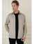 G 1581 Slim Fit Bej Klasik Gömlek 3