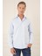 Slim Fit %100 Pamuk Non Iron Kumaş Klasik Mavi Gömlek Gk 735 2