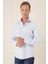 Slim Fit %100 Pamuk Non Iron Kumaş Klasik Mavi Gömlek Gk 735 3