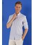 G 1555 Slim Fit Koyu Mavi Klasik Gömlek 3