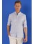 G 1555 Slim Fit Koyu Mavi Klasik Gömlek 4