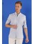 G 1555 Slim Fit Koyu Mavi Klasik Gömlek 5