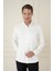 G 1583 Slim Fit Ekru Klasik Gömlek 3